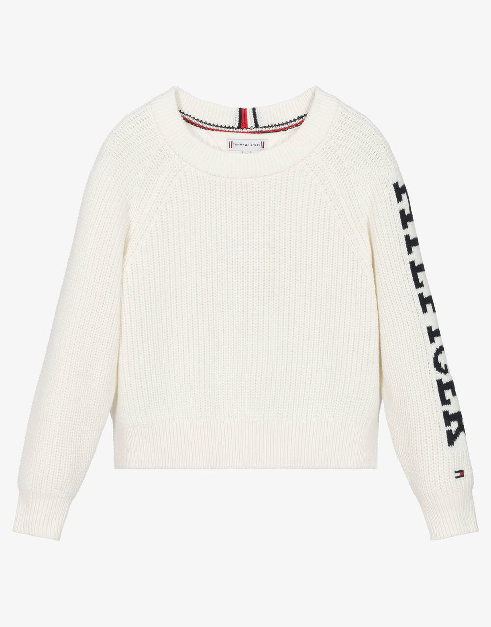 Girls Black Fluffy Sweater - Image 2