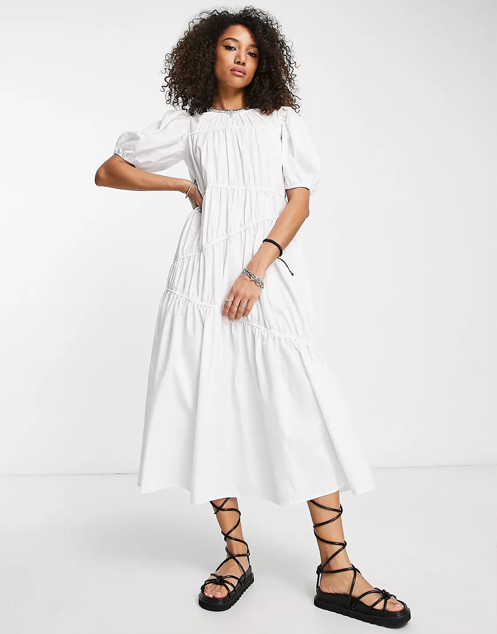 Women's Floral Midi Dress - Image 4