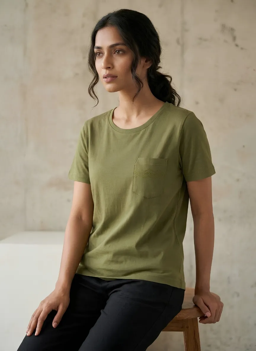Premium Round Neck Essential T-Shirt - Image 2