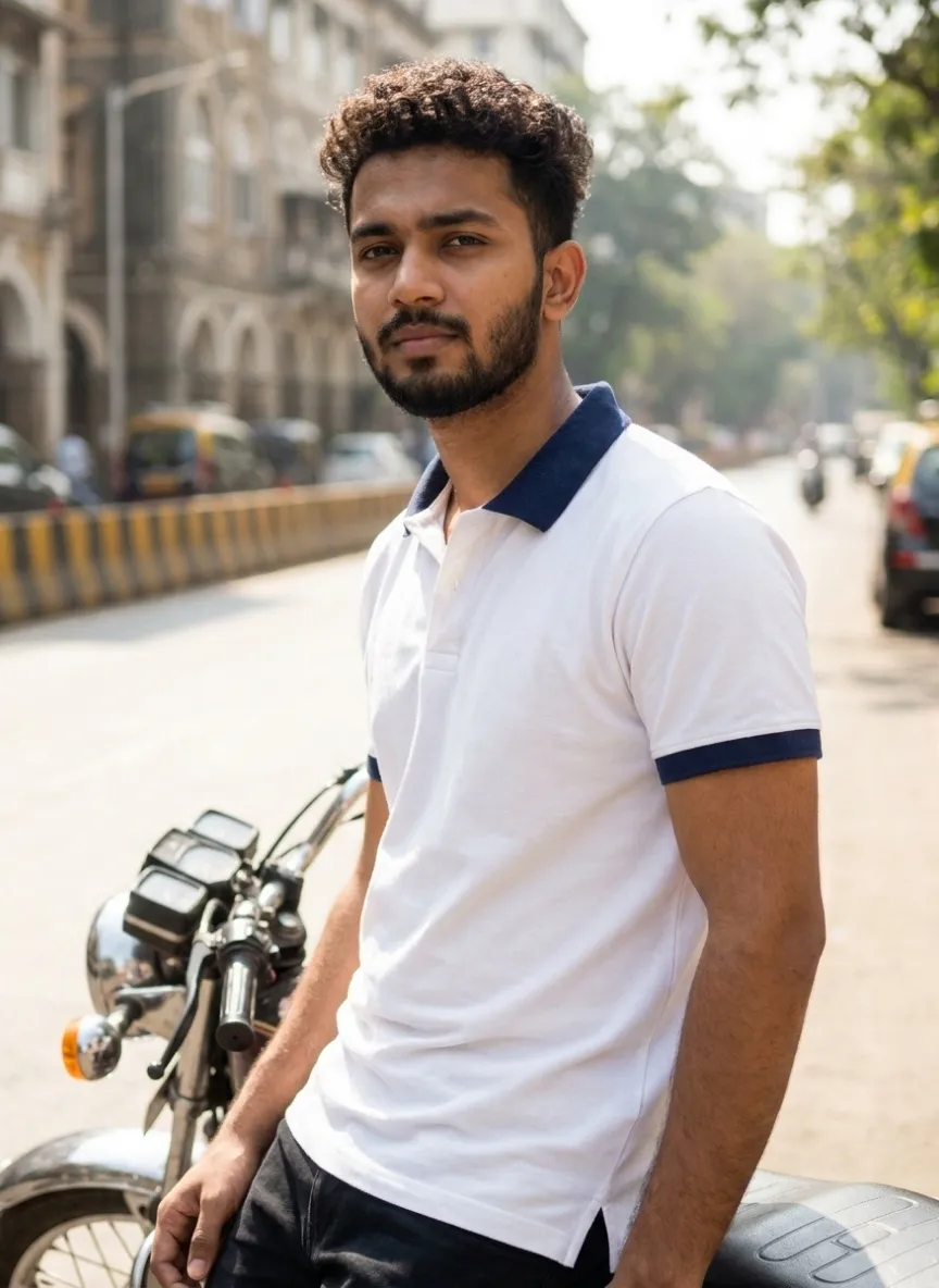 Premium Textured Polo T-Shirt - Image 2